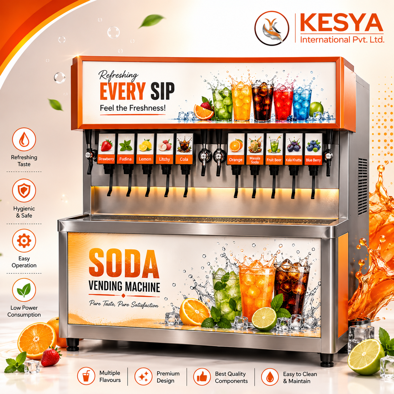 Top Soda Vending Machine Distributor & Supplier Across India | Kesya International